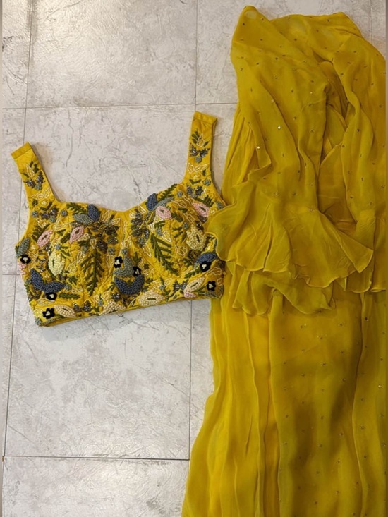 Other - 3 piece choli, palazo, and cape set